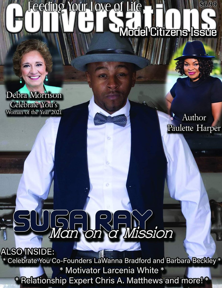SugaRay4506's tweet photo. Magazine cover!!!! The "Model Citizens" issue of Conversations Magazine drops May 15thbin Digital and Print. Thank you @CyrusWebb for the opportunity to grace the cover of your magazine. #ModelCitizens #ConversationsMagazine #AmericanHero #SugaRay #BlackExcellence https://t.co/8E6tueReZI