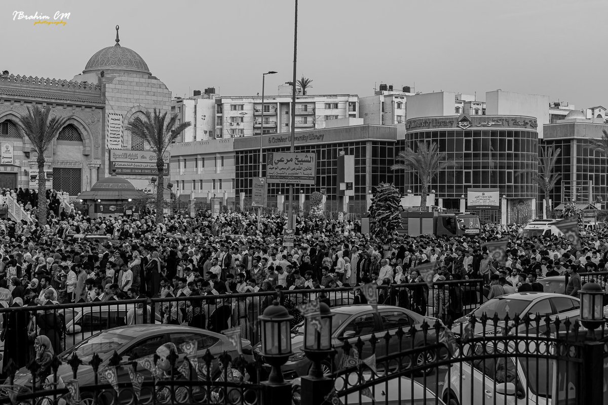 icm70's tweet photo. Hundreds attending for Eid El-Fitr prayer at Hosary Mosque 🕌 

#eidmubarak https://t.co/ZE1m6eceh3