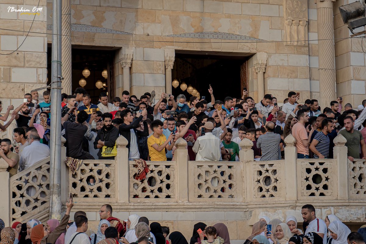 icm70's tweet photo. Hundreds attending for Eid El-Fitr prayer at Hosary Mosque 🕌 

#eidmubarak https://t.co/o9SdnTU9OV