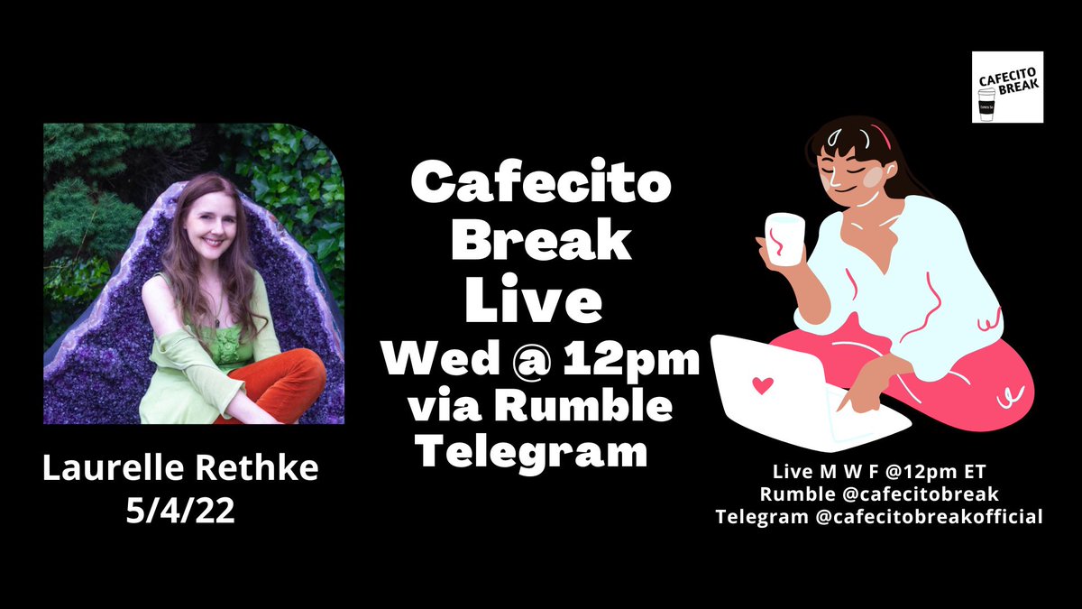 LaurelleRethke's tweet photo. Join us for a #crystals and #astrology chat this Wednesday! And welcome back @cafecitobreak. Missed you!💗

#crystalchat #astrostuffs #astro #connectingwithcrystals #publishedauthor https://t.co/sA30e4mlvC