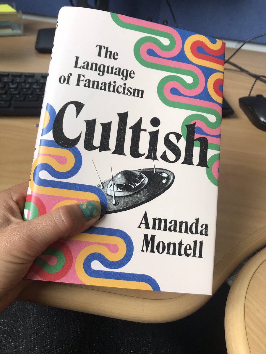 The smell of a new book and the exciting feeling of a new adventure - “Cultish” is here, a book about the language of cults by @AmandaMontell thanks @radionz for interviewing her which is how I came to learn of her book #Linguistics #BookTwitter #language #popularlinguistics