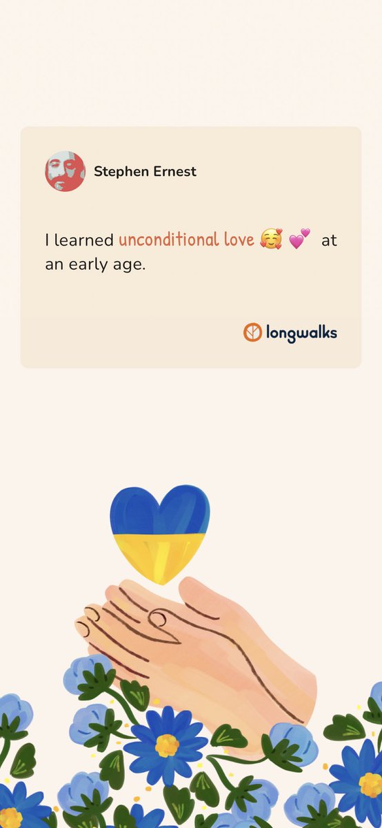 I've been using a new social app with daily questions, and here is my answer to today's prompt. It's called Longwalks - check it out!
longwalks.page.link/9hmy.