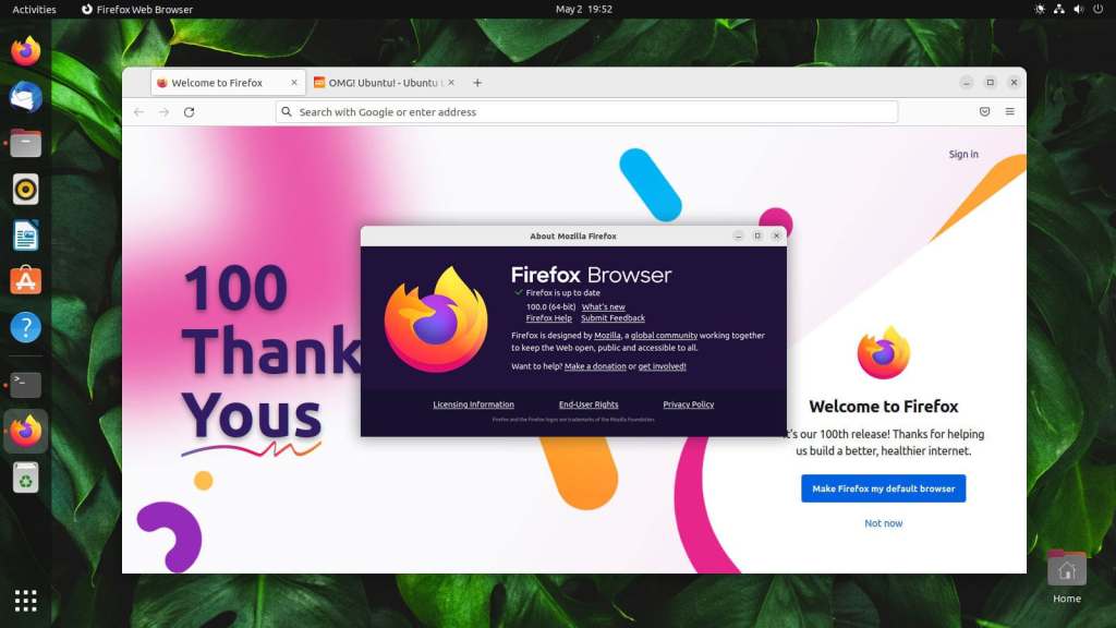 Firefox 100 is Now Available to Download #opensource #firefox100 omgubuntu.co.uk/2022/05/firefo…
