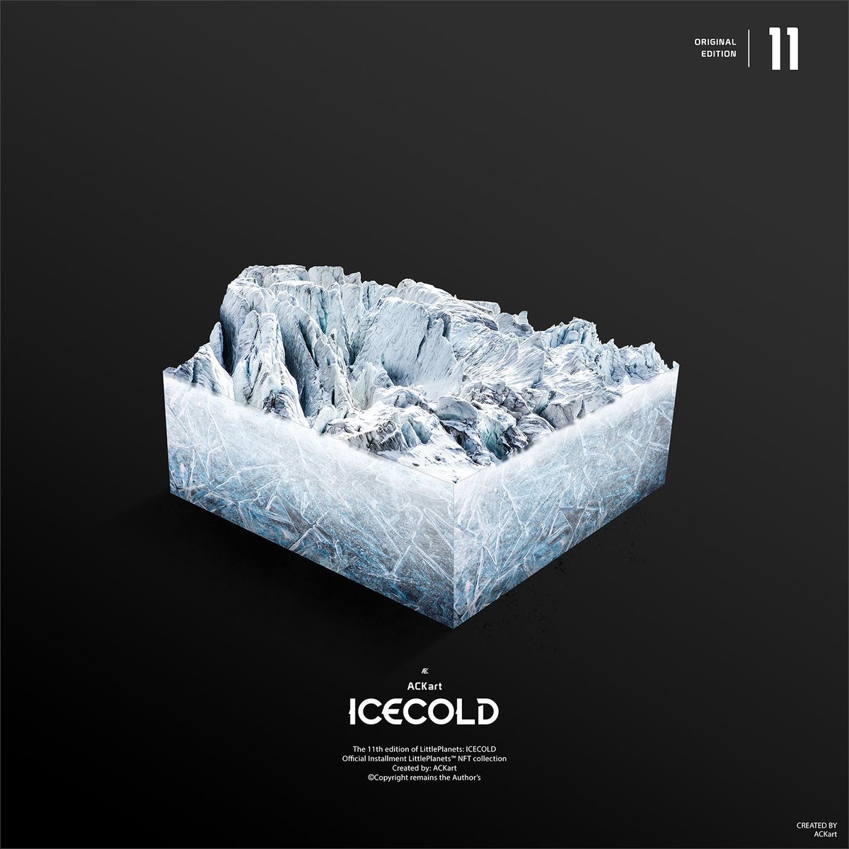 theACKart's tweet photo. 🧊 ICECOLD 🧊
1/1 on
@opensea
 
0.1 $ETH!

2 days on designing!
link : https://t.co/k61Zh8W3rR

#nfts #nft #OpenSeaNFT #NFTCommumity #nftart #NFTartists #nftdrops #opensea https://t.co/jKrgipZLC7