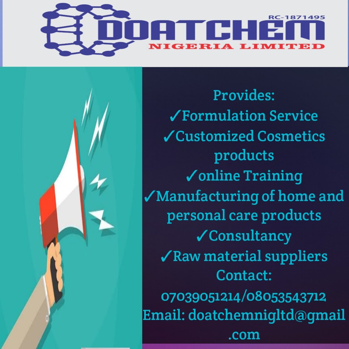 Contact me for any of the following service,I will serve you better.