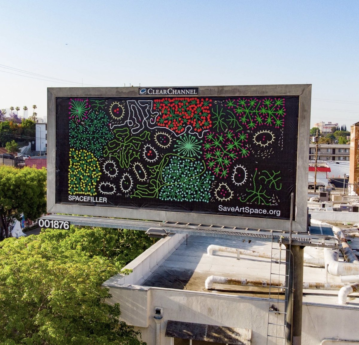 Very excited to have a SPACEFILLER piece selected for exhibition on a billboard in LA by <a href="/Jen_Stark/">Jen Stark</a>! Thanks to <a href="/saveartspace/">SaveArtSpace</a> for the sweet opportunity!!