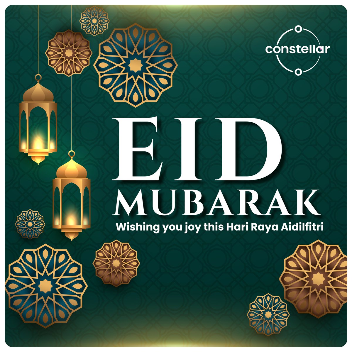 constellarco's tweet photo. Wishing all our Muslim friends Selamat Hari Raya Aidilfitri. May this festive season be abundant with happiness, peace and good health for you and your loved ones. #selamathariraya #eidmubarak  #constellar https://t.co/zYVno0vVaN