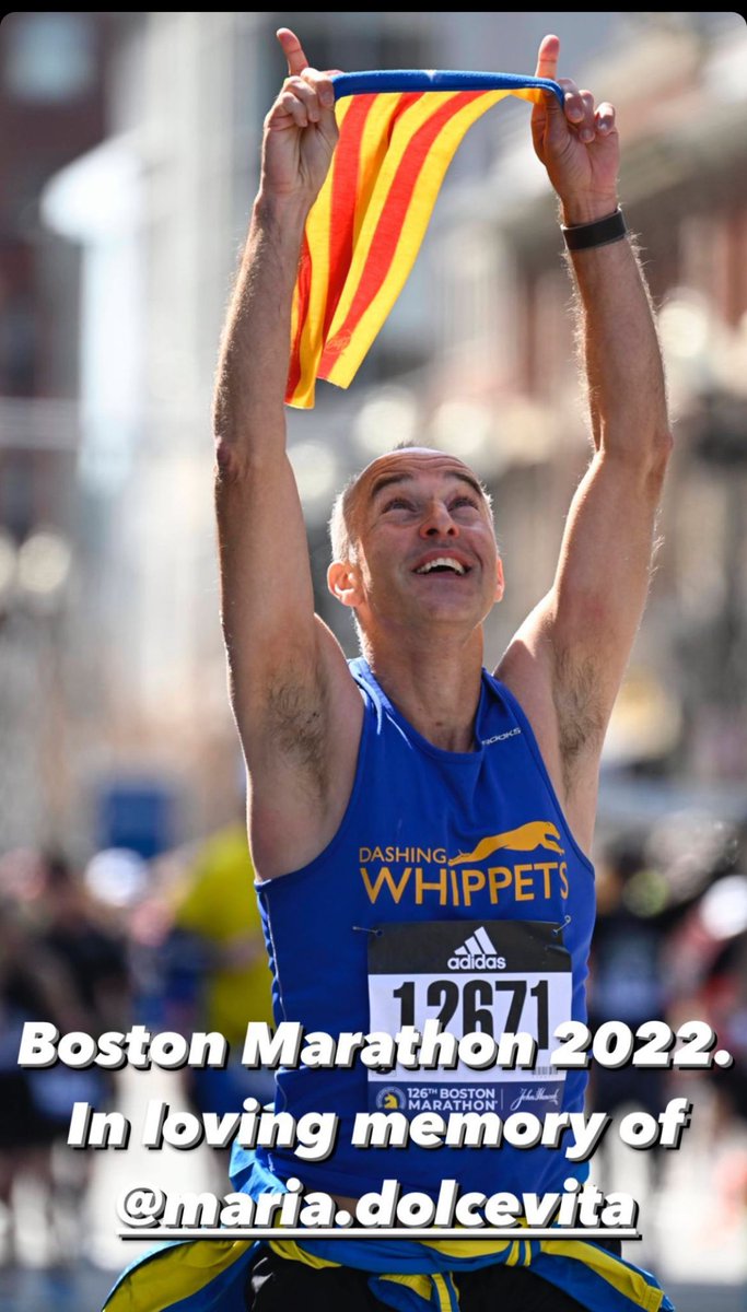 Un dels nostres corredors, el pasat mes d'abril, va viatjar fins a Boston, per poder realitzar  la marató.   Xavi Giró,  va rendir homenatge a la nostre anyorada companya Maria. Gracies company.