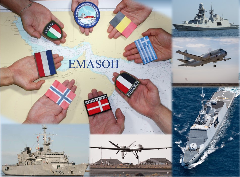 EMASOH_AGENOR's tweet photo. From 28 April to 2 May, assets in support of #AGENOR, including two from #ATALANTA executed a combined effort to fulfill @EMASOH’s objective: Build and maintain a clear RMP for a safe and secure maritime environment.
#F590 #F711 #F730 #SoH
@EUNAVFOR @MarineNationale @ItalianNavy https://t.co/SHmbCxCsJ0