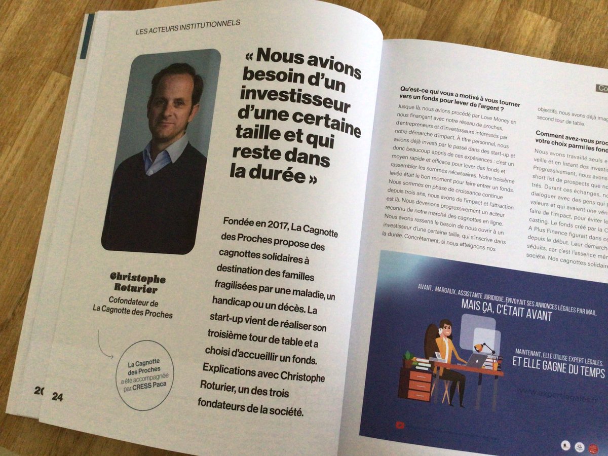 Denis PHILIPPE (@denisp_cresspac) on Twitter photo ‘’ Nous avions besoin d’un investisseur d’une certaine taille et qui reste dans la durée ‘’ Christophe Roturier Cofondateur de La Cagnotte des Proches explique pourquoi le fonds créé par @ESSenPACA et <a href="/APlusFinance/">A Plus Finance</a> était pertinent. A lire dans <a href="/Les_NP13/">Les Nouvelles Publications</a> ‘’ Nous avions besoin d’un investisseur d’une certaine taille et qui reste dans la durée ‘’ Christophe Roturier Cofondateur de La Cagnotte des Proches explique pourquoi le fonds créé par @ESSenPACA et <a href="/APlusFinance/">A Plus Finance</a> était pertinent. A lire dans <a href="/Les_NP13/">Les Nouvelles Publications</a>