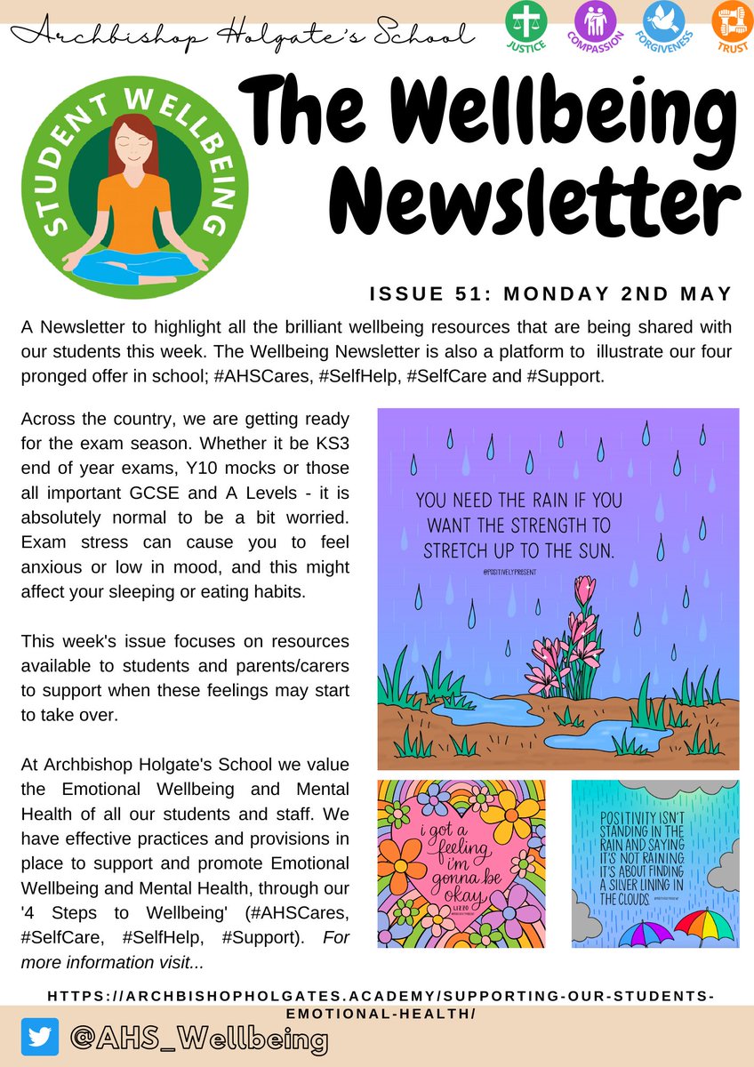 AHS_Wellbeing's tweet photo. Enjoyed the Bank Holiday Monday? 🌞 have a cuppa and read of our latest #WellbeingNewsletter on this gorgeous Tuesday 👇👇👇

@AHSYork 

#wellbeing #selfcare #selfhelp #support #AHSCare #OnlineSafety https://t.co/jHSkUEJERr