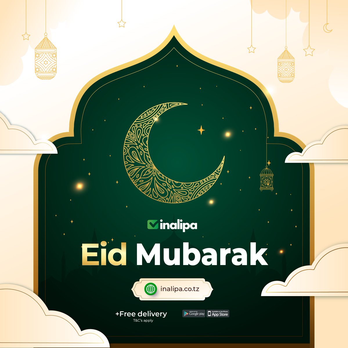 Inalipa_tz's tweet photo. Tunawatakia Waislam wote Heri Ya Sikukuu Ya Eid-El-Fitr. Sikukuu hii ikawe ya amani, upendo na furaha kwa kila mmoja. Eid Mubarak! #inalipa #EidMubarak https://t.co/NMLDGHdzTv