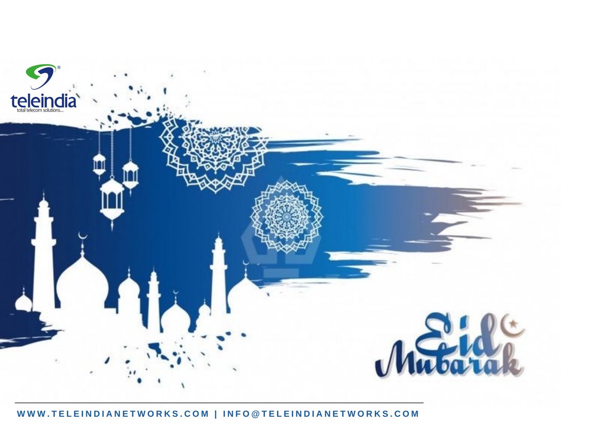 Teleindia Networks Pvt Ltd wishes all its #clients, #patrons, #Partners &amp; #Stakeholders a Very Happy #EID &amp; a great year ahead. #celebrations #festivevibes

#datasamudra #gnoc #teleindia