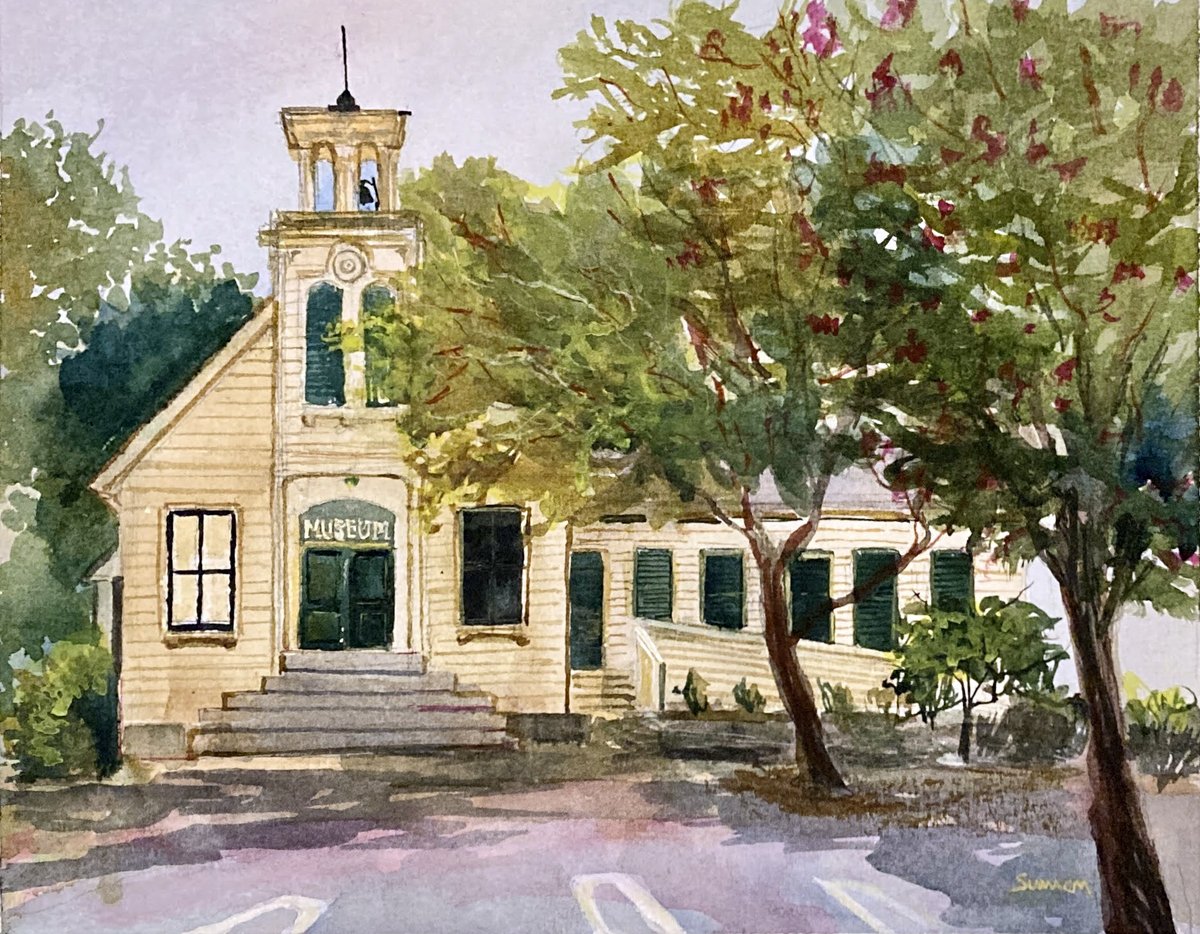 sumacm's tweet image. Participated in the first-ever Dublin Paint Out by @DACArtsOrg this past weekend! Happy that my #pleinair watercolor of the Murray Schoolhouse Museum sold &amp;amp; went home with a local supporter of the arts!