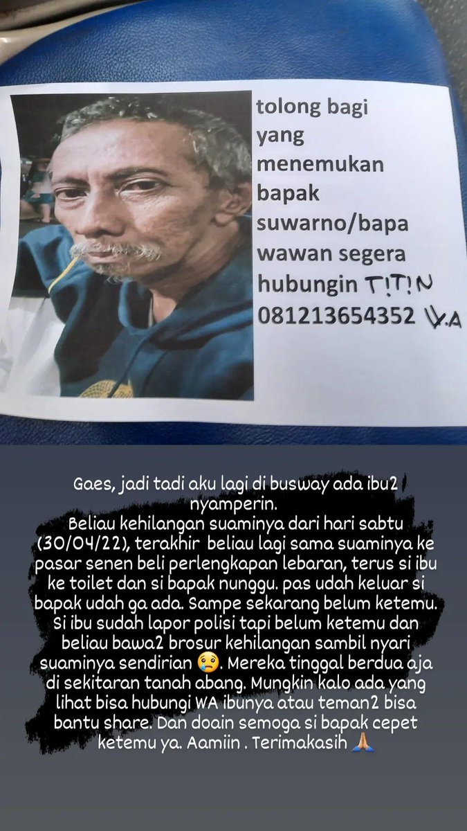 LFitri's tweet photo. Mohon bantuannya ya teman-teman 🙏🏼
@jek___ @shitlicious @Poconggg @radityadika @TMCPoldaMetro @dwihandaanda @BudeSumiyati https://t.co/gaeHJgaLtA