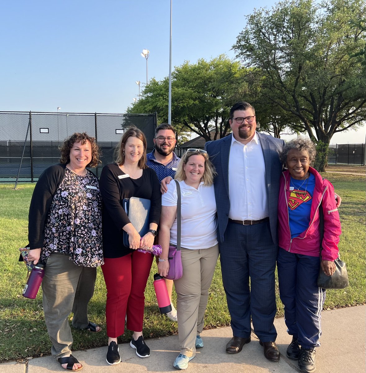 denton_parks's tweet photo. Our Board works hard to further the mission of Denton Parks and Rec &amp; to help #makeparksbetter. Today, some were at the Tim Brewer Golf Tournament while others joined the DPARD park tour! It’s been a busy #everydayinmay Monday but we still got to the park! #mondaymotivation https://t.co/D83EPbFNgO