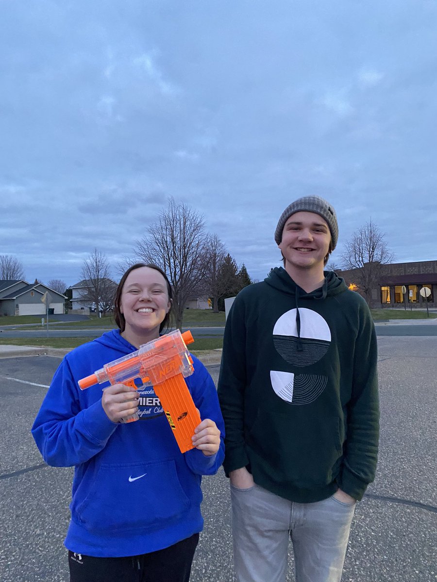AshPeters03's tweet photo. @ahsnerfwars22 Corryn Larsen from darty deeds absolutely obliterates zack Sullivan from mad lads while trying to top it up at the sweet toppings #wewantedicecreamtoo https://t.co/PfgmDV4uS8