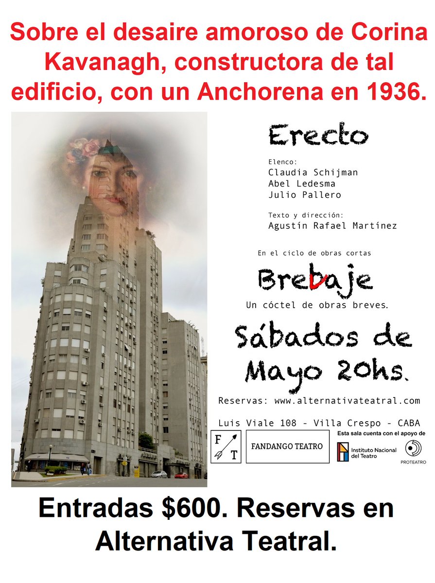 julio_pallero's tweet photo. SEGUIMOS CON "ERECTO" EN MAYO!,
EN BREVAJE, EL CICLO DE OBRAS BREVES.
#obrasbreves #CicloDeObras #fandangoteatro #Sabados #teatro #teatroindependiente https://t.co/7yojoxXycS