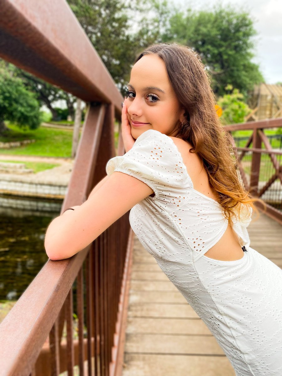 me being cute on a bridge