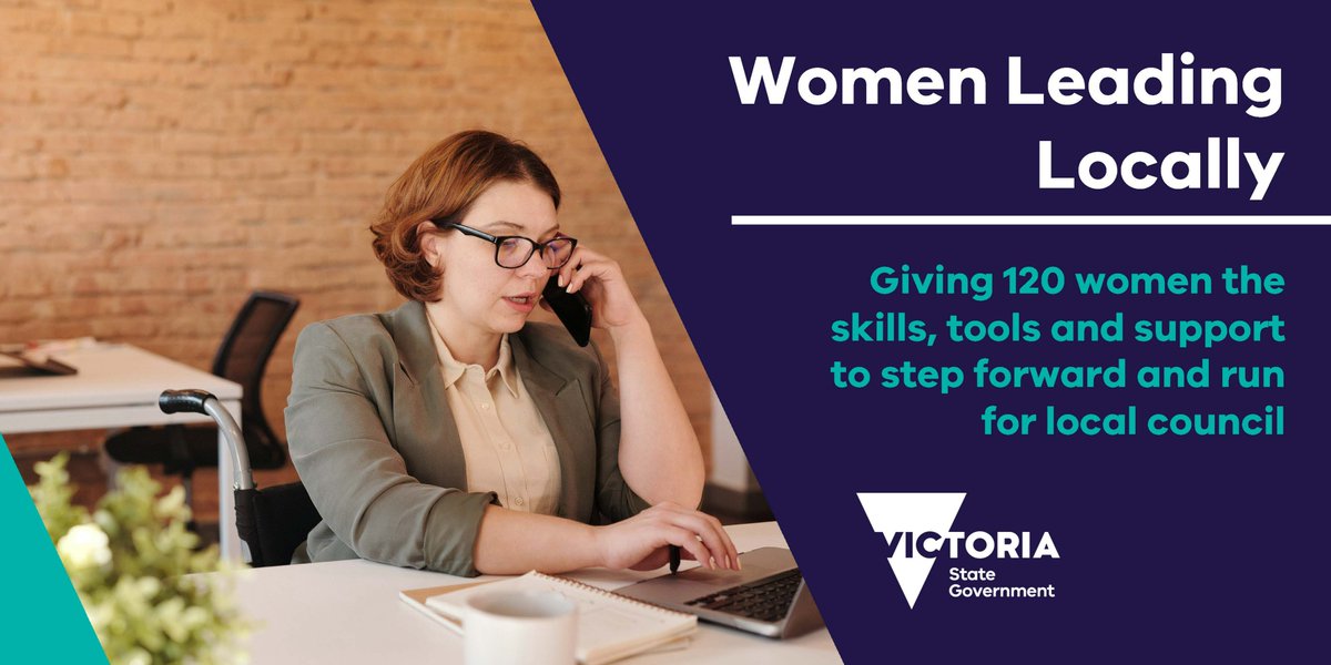 Shaun Leane (@shaunleanemp) on Twitter photo A new program funded by Vic Gov will give 120 women the skills, tools and support to run in the next council elections. Women Leading Locally applications will open on 12 May, delivered by <a href="/NFPdirectors/">Institute of Community Directors Australia</a> with <a href="/WomenElectionOz/">Women for Election</a>.
More info: localgovernment.vic.gov.au/our-programs/g…
@GabbyWilliamsMP A new program funded by Vic Gov will give 120 women the skills, tools and support to run in the next council elections. Women Leading Locally applications will open on 12 May, delivered by <a href="/NFPdirectors/">Institute of Community Directors Australia</a> with <a href="/WomenElectionOz/">Women for Election</a>.
More info: localgovernment.vic.gov.au/our-programs/g…
@GabbyWilliamsMP