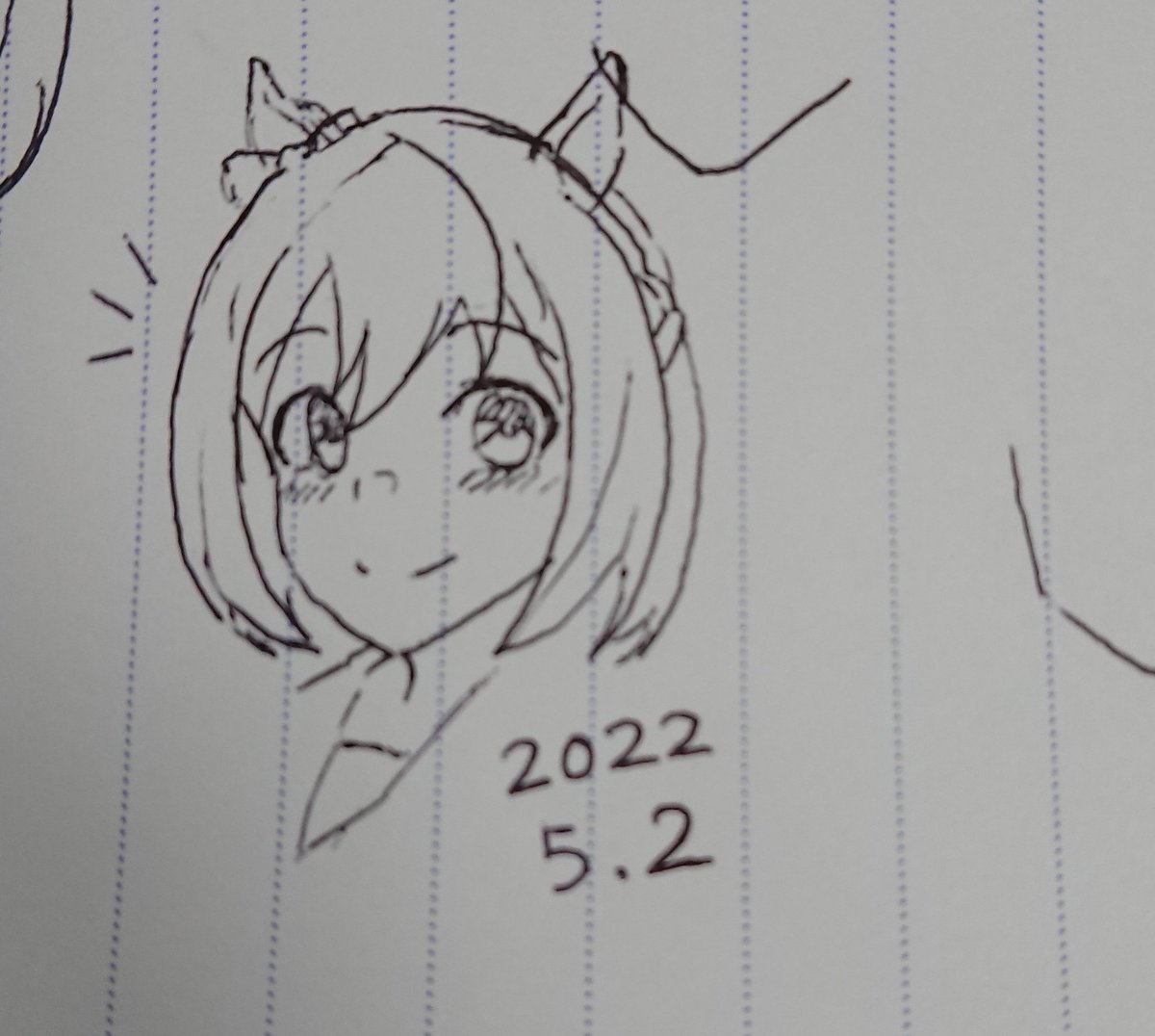 昨日の休憩中に描いてたスペちゃん
昨日上げればよかった… 