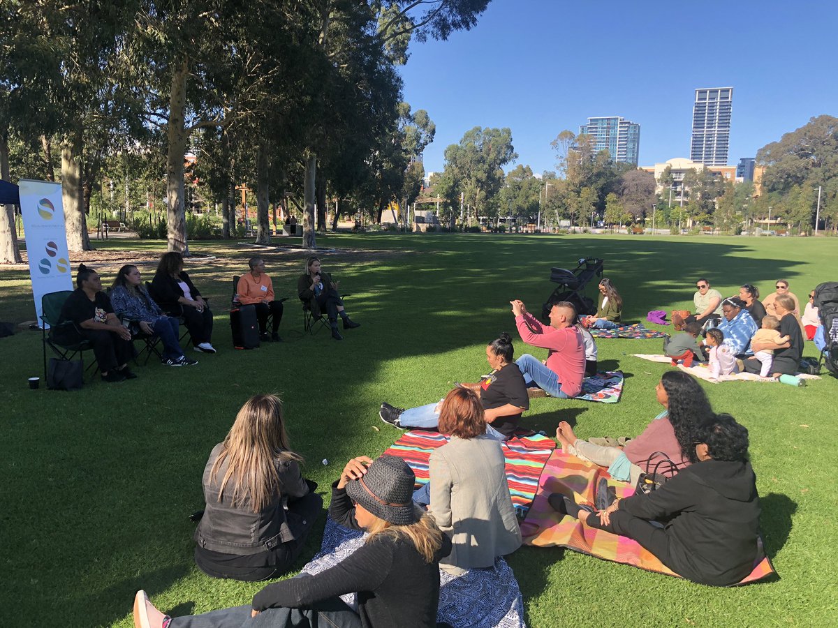We are with <a href="/SocialRWA/">Social Reinvestment WA</a> at their Mother’s Day picnic. Listening to these strong mums sharing about the impacts of their kids being locked up in Banksia Hill. They want WA to #RaiseTheAge to at least 14. We agree!