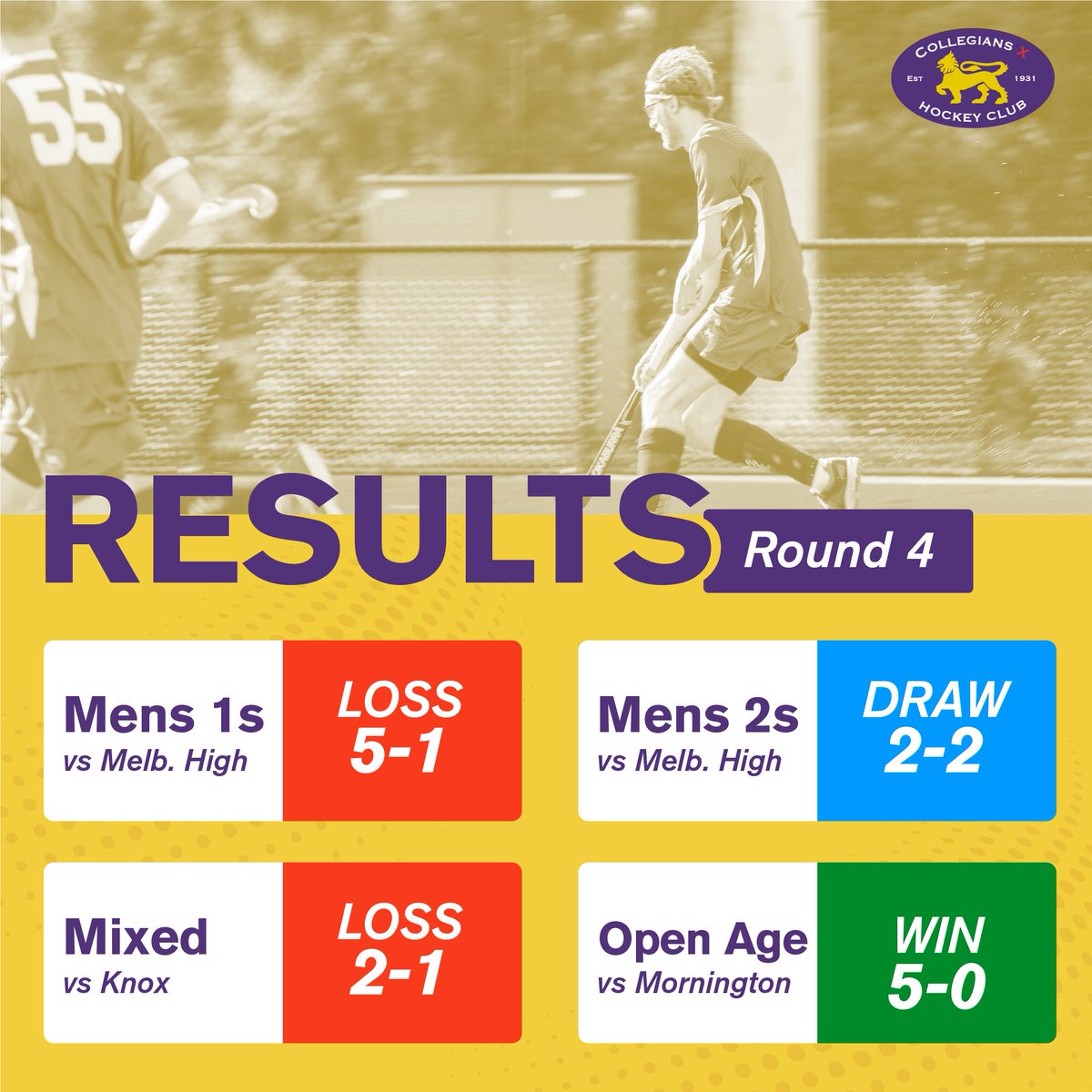 A huge win for our Open age team this week with the mens 2s grabbing a point 🟣🟡
.
.
#fieldhockey #monash #monashuniversity #melbournesport #melbourne #wesleycollegemelbourne