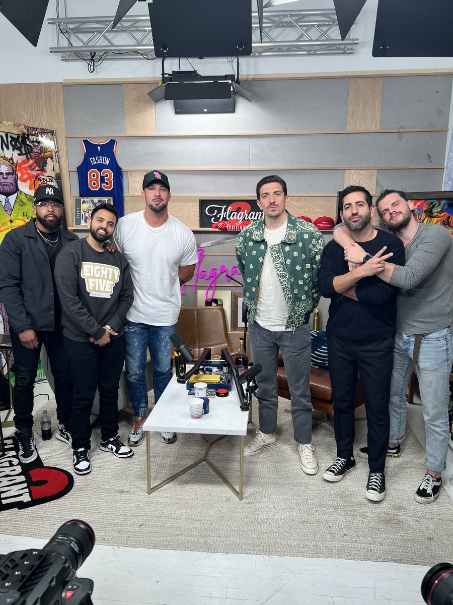 BrendanSchaub's tweet photo. The show rolls on in the media capital of the 🌎 Chopping it up with the boys on #TheGringoPapi press tour
Day 1 - Chrissy Chaos, Flagrant 2, Are You Garbage? https://t.co/5YjMcoGMXJ