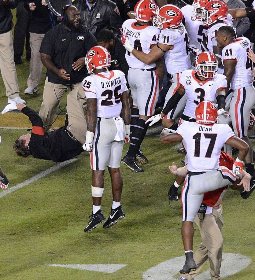 Pictured:

Travon Walker- #1 overall
Quay Walker- #22 overall
Jermaine Johnson - #26 overall
Nakobe Dean- #83 overall
Channing Tindall- #102 overall
Zamir White- #122 overall 

Wow. #GoDawgs