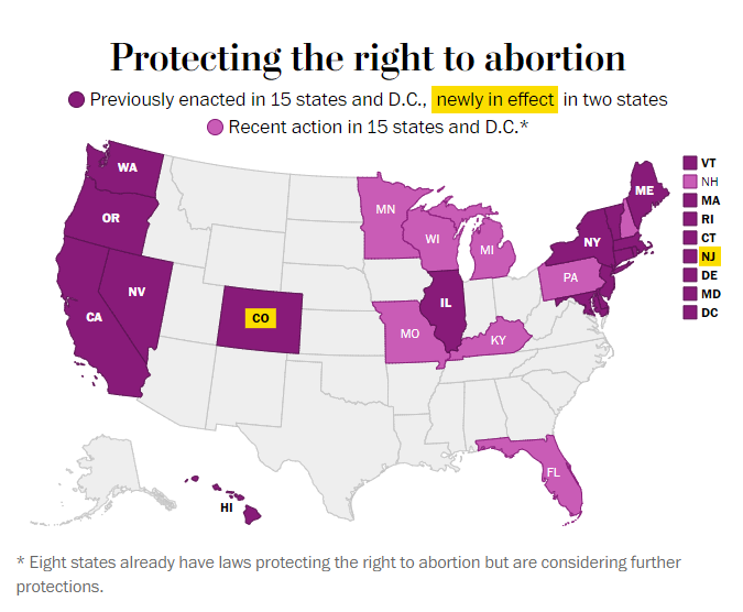If Roe falls, the recent move by Colorado Democrats to add abortion rights to state law will make Colorado an island of reproductive rights in the region. washingtonpost.com/nation/interac… #copolitics