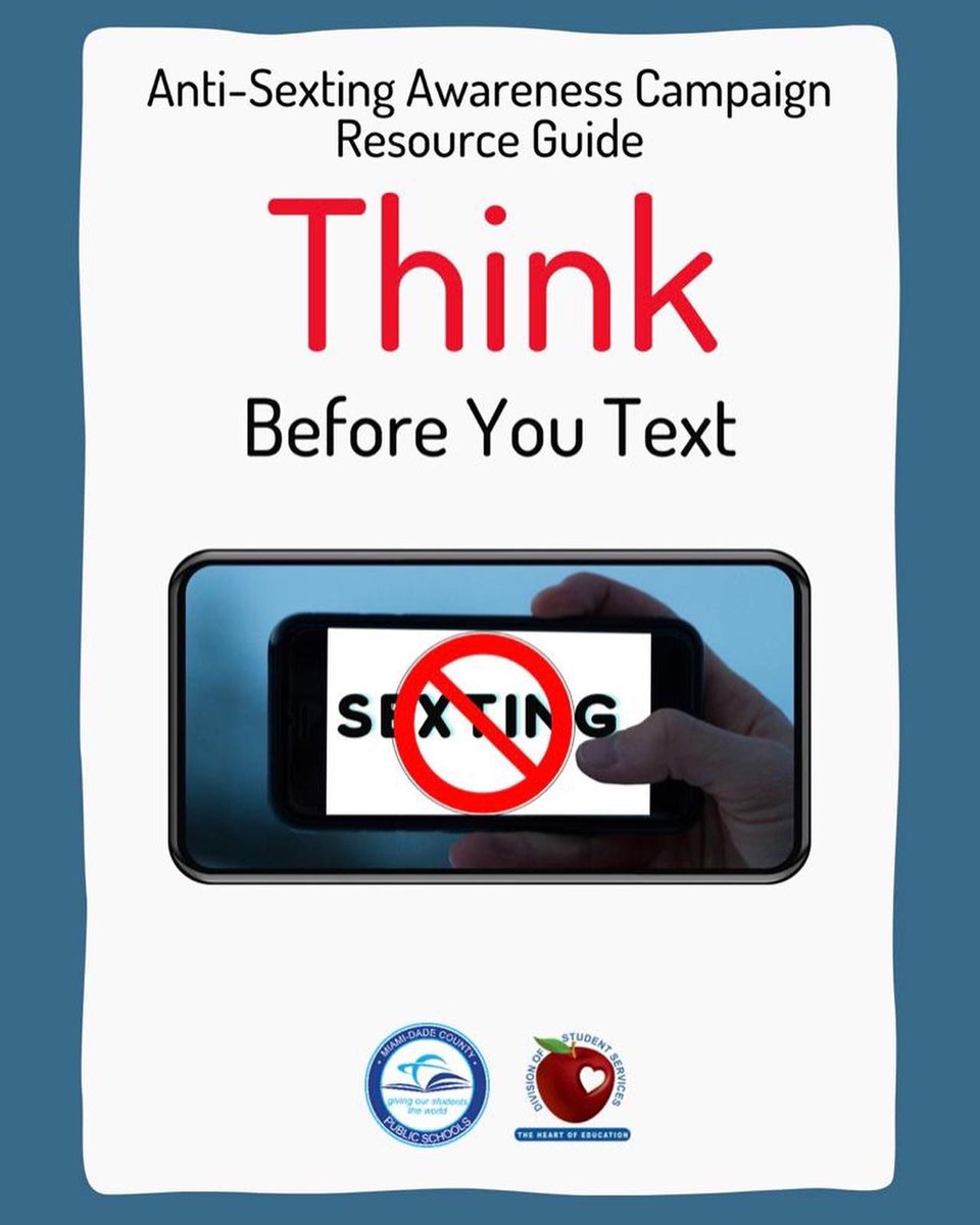 NorthCountyK8's tweet photo. Bulldogs! Remember to always think before you post! Here are some tips to avoid sexting. @MDCPS is hosting Anti-Sexting Awareness Day on Wednesday, May 4, 2022. #thinkbeforeyoutext @MDCPSNorth @StdtSvcsMDCPS https://t.co/DtFMfq80tT