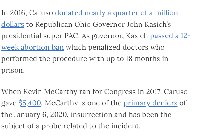 JonnyPeltz's tweet photo. Here are handy screenshots of some of Rick Caruso's donations to anti-abortion candidates throughout the years - including to Senator Mitch McConnell, who was instrumental in the appointment of three Supreme Court justices in the draft decision who voted to overturn Roe V. Wade. https://t.co/OqiyqxyAQH