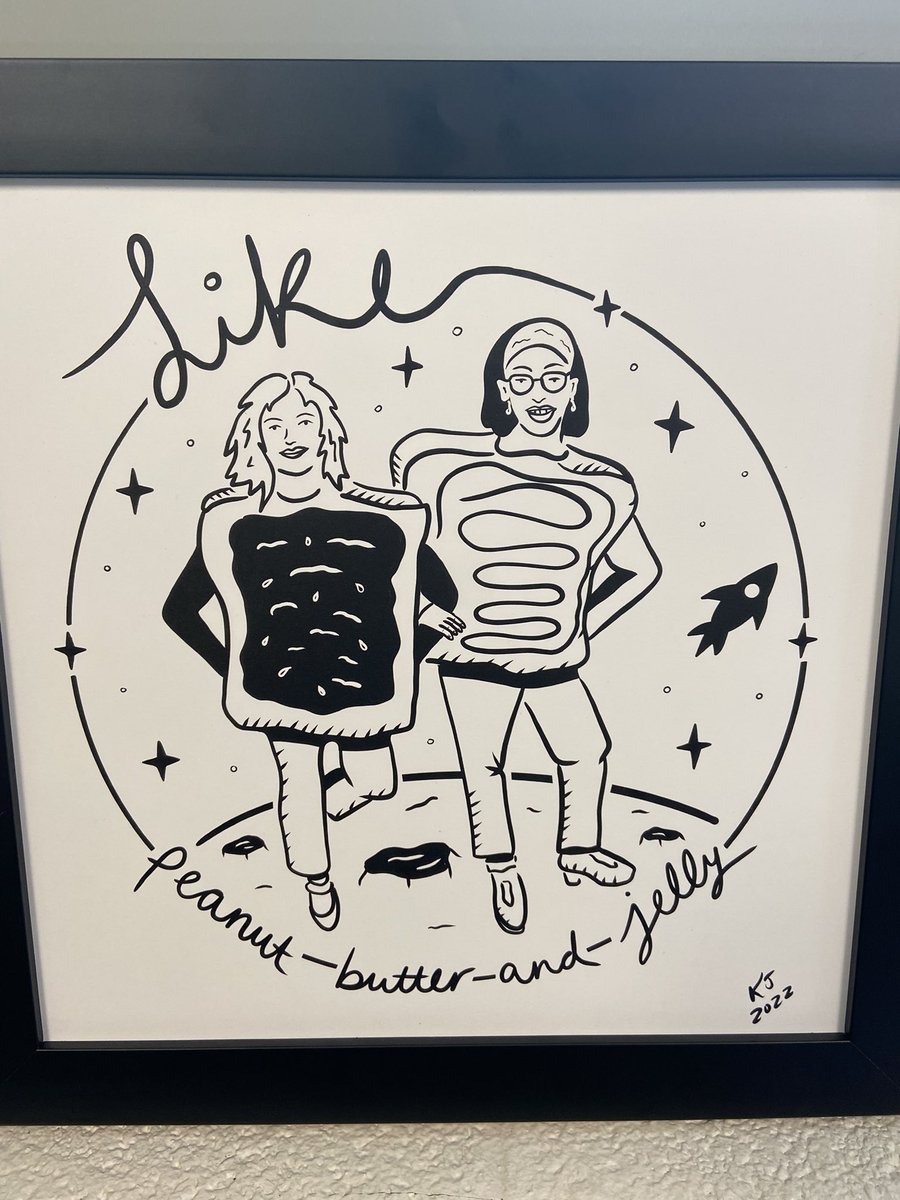 In honor of Principal Appreciation Day…a fantastic drawing of myself and AP LaTasha Alford…once we dressed up as PB&amp;J.