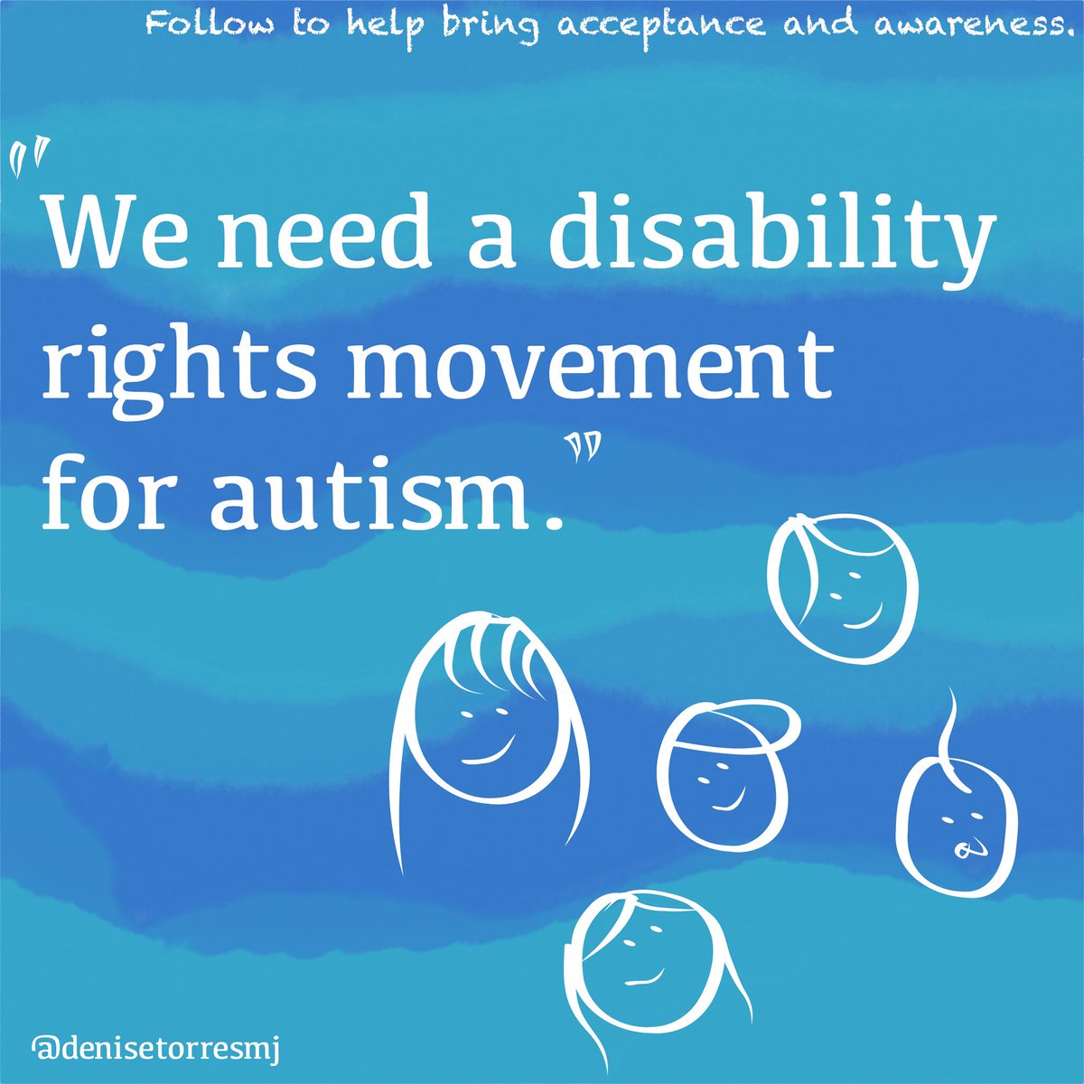 denisetorresmj's tweet photo. Let’s work together! Feel free to reach. We are in this together. #autism #autismacceptance #autismawareness #jacobsvoice #differentnotless https://t.co/mcsVKiVZRm
