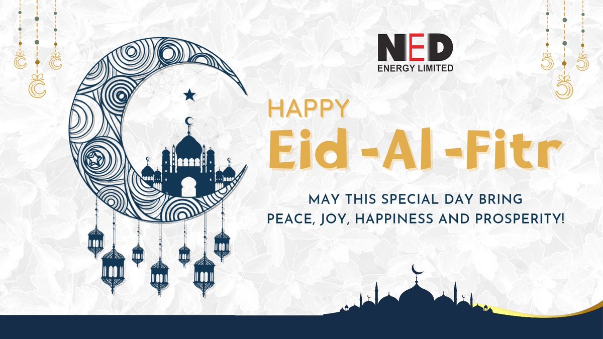 NedEnergyLtd's tweet photo. Best wishes to all celebrating Eid!
#Eidulfitr2022 #EidMubarak2022 https://t.co/kTigYmuVUI