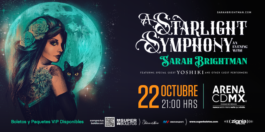 Zignialive_'s tweet photo. 🎙 @SarahBrightman la cantante, actriz, bailarina y directora de orquesta, interpretará algunos de sus éxitos el 22 de octubre en #ArenaCDMX con grandes compositores e intérpretes internacionales. 🎟🎟 a la venta a partir del viernes 6 de Mayo / 10 am en https://t.co/DIykPXPe04 https://t.co/ZPpXzLbJf3