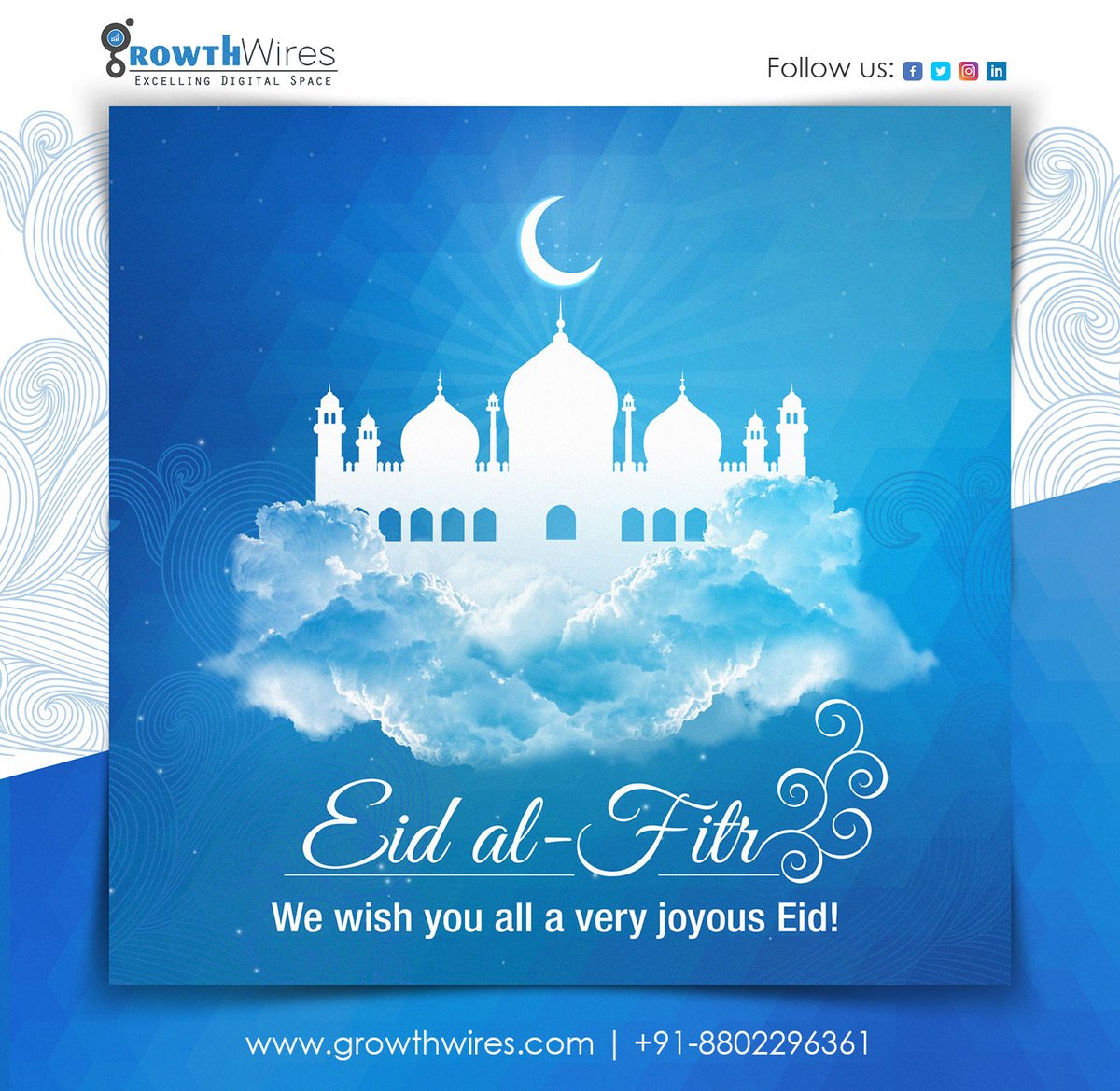 growthwires's tweet photo. Eid Mubarak to all of you on this Eid Ul Fitr 2022!
https://t.co/DuBstcpJZz

#eidmubarak #Eidulfitr2022 #eid2022 #eidgifts #growthwires https://t.co/BQBjQFW1k6