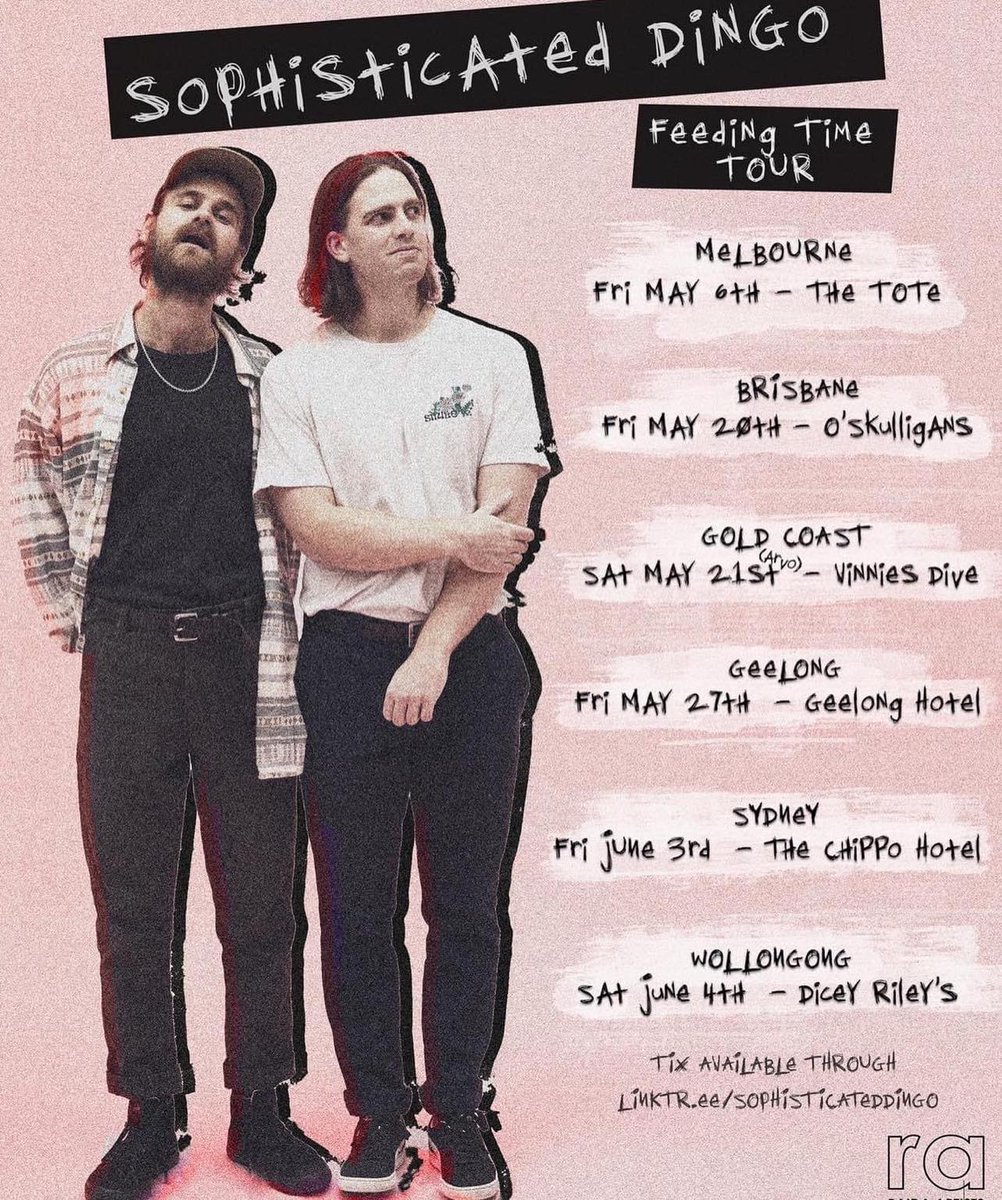 raidaartists's tweet photo. ➡️ THIS WEEKEND IN MELBOURNE ➡️

FRIDAY: @softdingaz at The Tote (70 tickets left!) 🐶 

SATURDAY: @ThunderFoxBand at Pennys Bandroom⚡️ https://t.co/iQPkGe6WHh