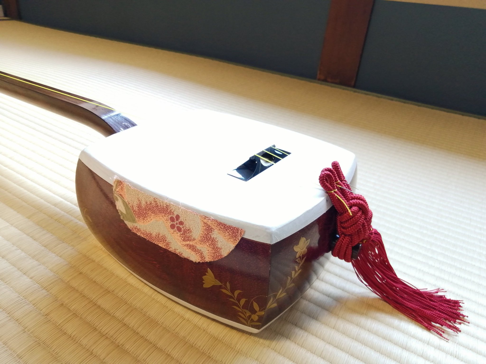 昭和レトロ　三味線　撥　細棹　骨董　アンティーク　レア 昭和レトロ 三味線 撥 細棹 骨董 アンティーク レア