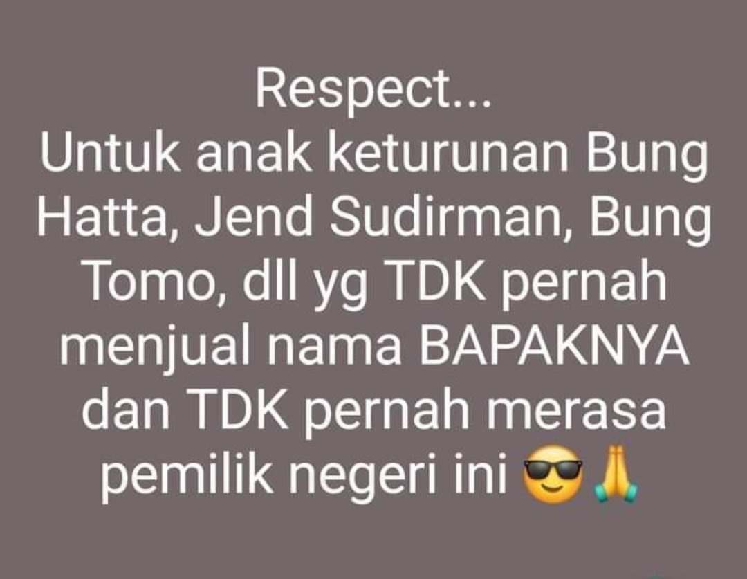 Beda jauh dari keturunan Mandor Ramusa n junto "nya ..