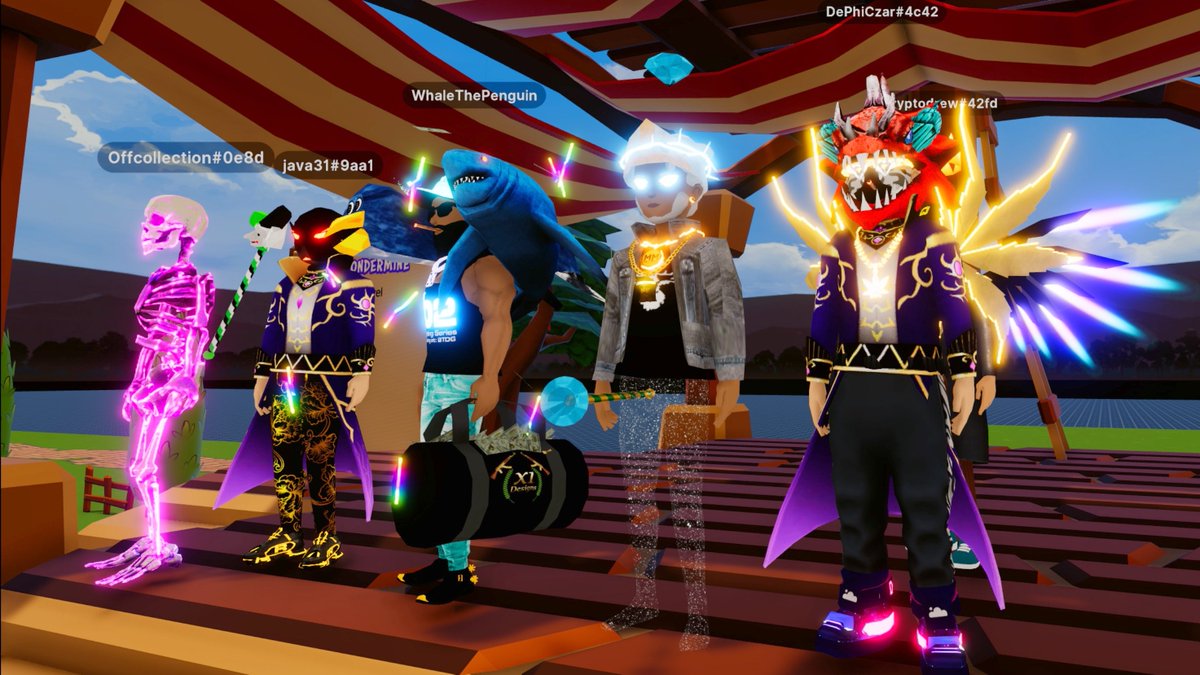 twotoneDCL's tweet image. Day 2 : Photo challenge w/ the homies 
@WonderZoneGames in @decentraland 🔥💸💎✨🤩 #QxG30