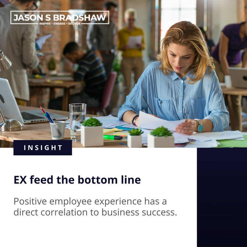 👷‍♀️ A positive employee experience boosts the bottom line through everything from better efficiency to a higher caliber of work done. 

Happy employees drive revenue growth.

#JasonsBradshaw #EX #EmployeeExperience #HappyEmployees #RevenueDriver