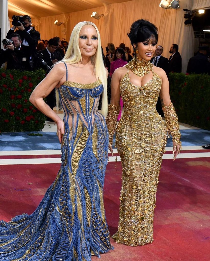 Donatella Versace thanks Cardi B for 'amazing birthday present' at Met Gala