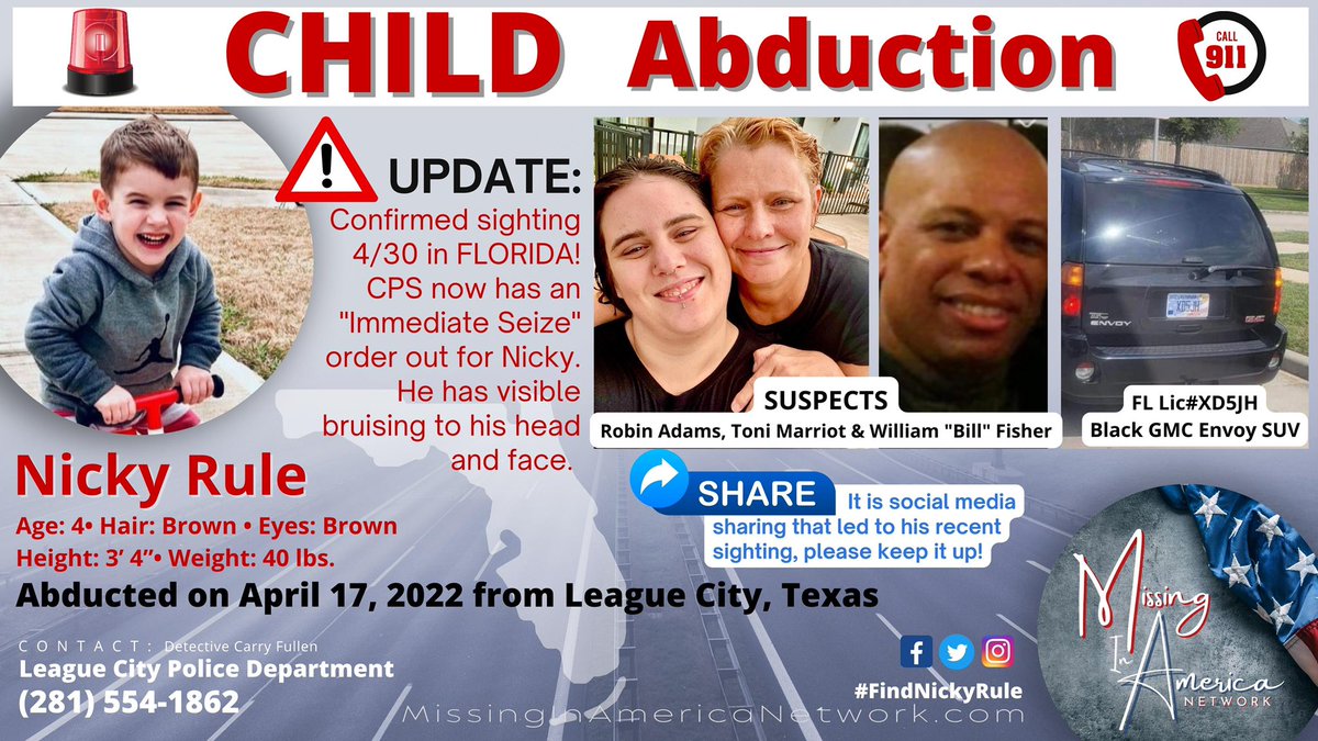 missingNamerica's tweet photo. #FindNickyRule Confirmed sighting in Melbourne, FL Update: https://t.co/WaqUZjBsNQ #MissingInAmericaNetwork @NevermindLis @GurlGeekInFL  @Peanut_Gallery3 @AdvocateJey @KathiVampyKay @tiffany34006057 @new_jp_here https://t.co/6078L3raNz