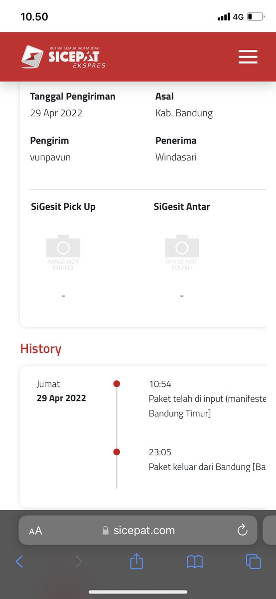 Tolonglah <a href="/sicepat_ekspres/">SiCepat Ekspres</a> udh dr tanggal 29 ga berubah2 tuh gmn sih ya aku tau lg lebaran tp masa stuck aja dr tggl 29?!