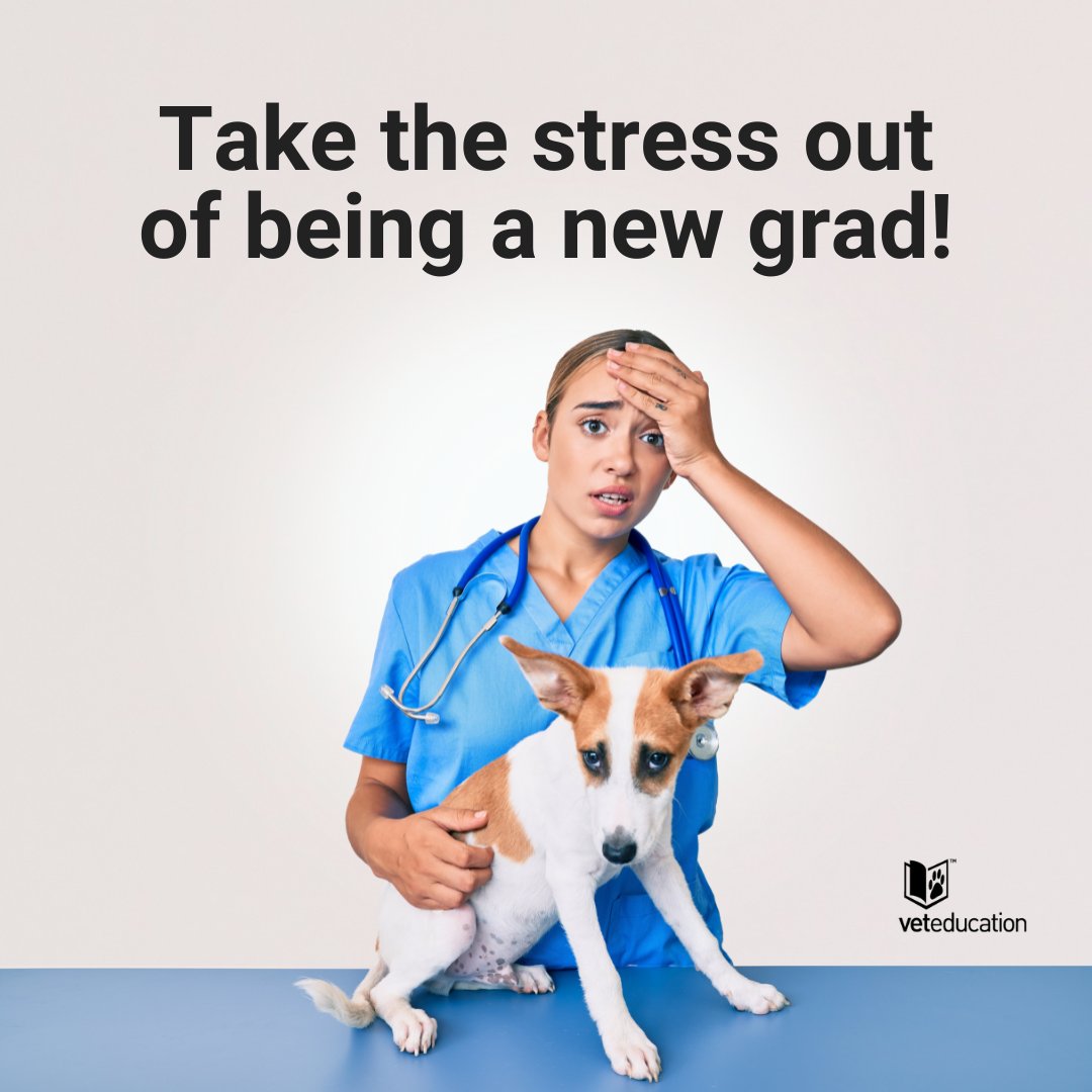 veteducation's tweet photo. Being a new or recent vet can present many challenges, from difficult clients to making your first big mistake and a lot in between.

The Focus on Recent Graduates series will present 3 outstanding lectures on important topics to help ease your transition to a top professional. https://t.co/O2gL1LxnR5