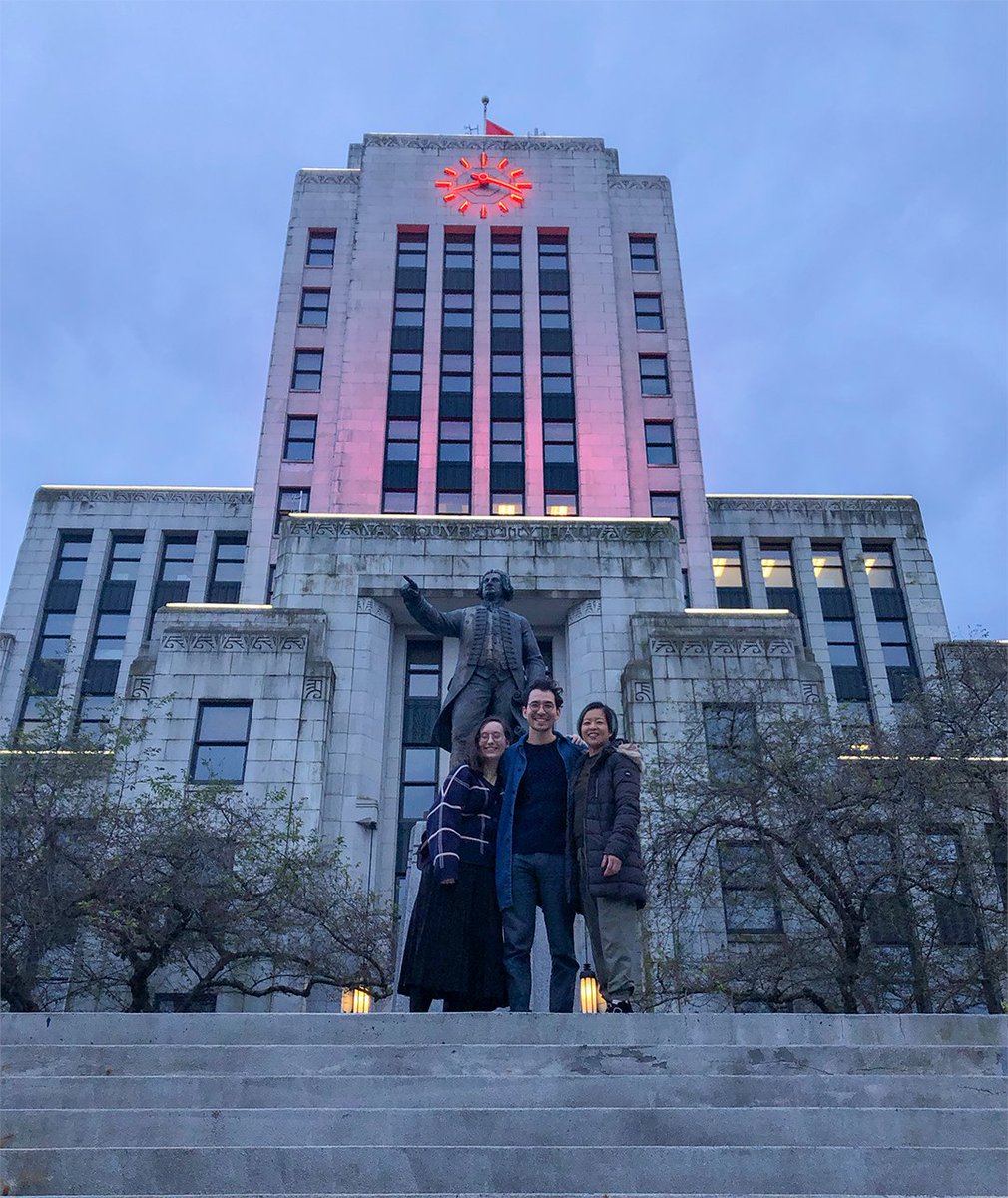explorASIAN's tweet photo. Last night, a few of our Directors were in the neighbourhood and decided to take some fun photos in front of City Hall. It was lit up on May 1st to celebrate the beginning of #AsianHeritageMonth!
#AsianHeritage #explorASIAN #VAHMS https://t.co/iZQFHhqQFQ