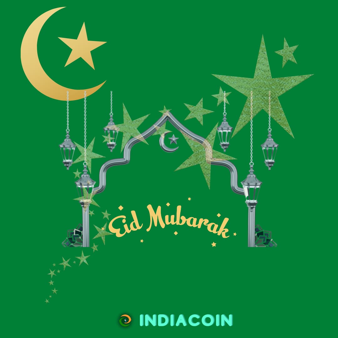 indiacoin15's tweet photo. #Eid-Ul-Fitr Celebration 

Team #Indiacoin wishes all Muslim community a very happy Eid-ul-Fitr 🌙 2022
May this day bring health and wealth to you and your family 🙏

Retweet this post 🚀
For every Retweet we will burn 2,50,000 $India coin 🔥🔥

#BitBharat https://t.co/C6muiztQpR