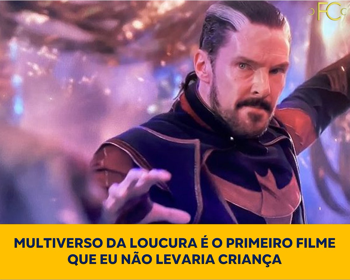 "Multiverso da Loucura é o primeiro filme que eu não levaria criança." - <a href="/thefilmcynic/">Christopher Campbell</a>
 
"É um filme de terror legítimo"

#DoctorStrange #MultiverseOfMadness #Wanda