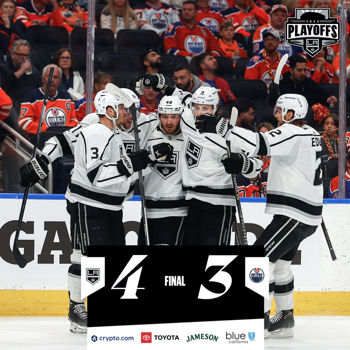 LAKings's tweet photo. 1 down, 15 to go 😤

#GKG https://t.co/76MIaaU9Ne
